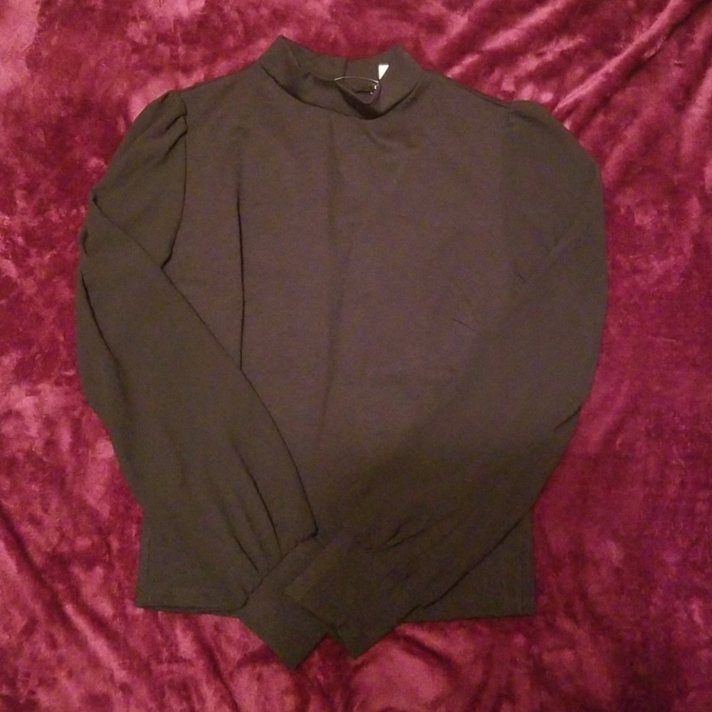 Black long sleeve top